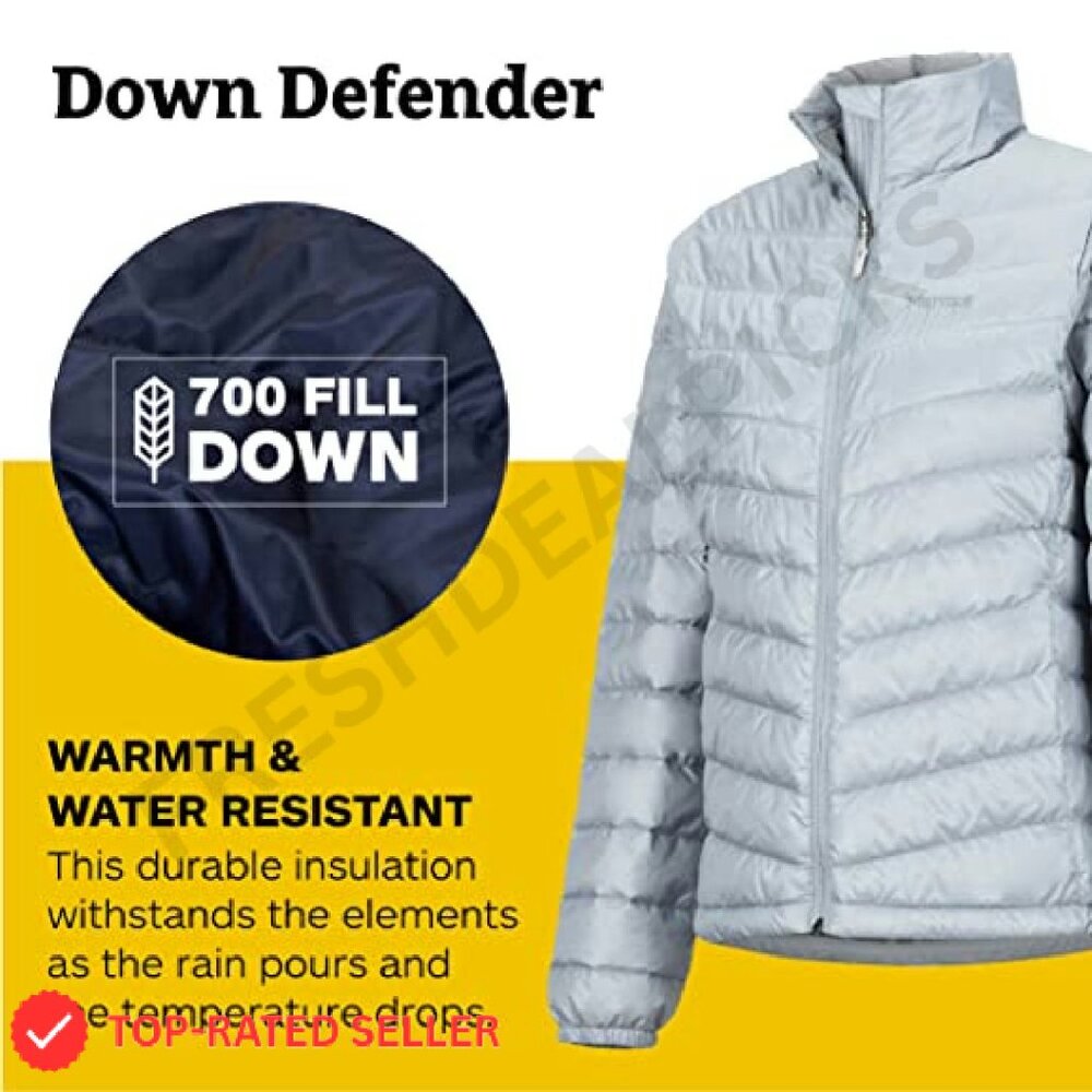Lightweight Down Jacket Water-Resistant Classic W… - image 6